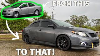 INSANE TRANSFORMATION ON TOYOTA COROLLA10 Minute Build [upl. by Ranzini674]