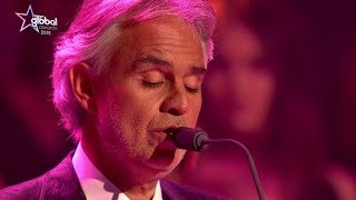 Andrea Bocelli  ‘Time To Say Goodbye’ LIVE  The Global Awards 2018  Classic FM [upl. by Eihtak]