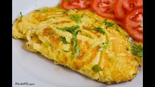 Cheese Omelette  Easy Breakfast Recipe  by Bluebellrecipes [upl. by Mullen420]