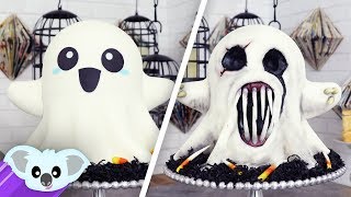 2 Faced Ghost Cake  Scary Halloween Ideas [upl. by Eniarol]