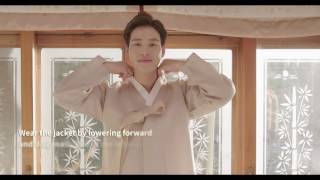 How to wear HanbokKorean traditional clothes for men [upl. by Dorothy]