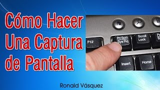 Como hacer una Captura de Pantalla en PC o Laptop [upl. by Olodort]