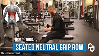 Seated Horizontal Cable Row for Lats  Setup Technique amp Common Mistakes [upl. by Atterrol]