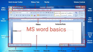 Ms word basics in tamil For beginners and learner  Microsoft word in tamil [upl. by Schurman]