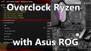 Overclocking Ryzen with an Asus ROG Motherboard BIOS settings overview Pt 1 [upl. by Thorner184]