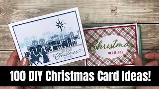 100 DIY Christmas Card Ideas You Can Make [upl. by Vergos704]