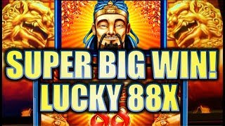 ★SUPER BIG WIN 88X MULTIPLIER★ LUCKY 88 Slot Machine Bonus Aristocrat [upl. by Kathlene]