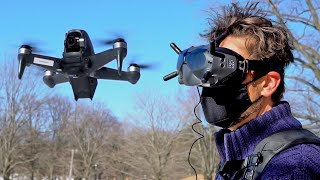 Handson DJI’s FPV is so immersive you’ll feel like you’re flying at nearly 90mph [upl. by Ahsuatan47]