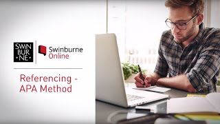 APA Referencing Guide  How To Reference  Swinburne Online [upl. by Juan]