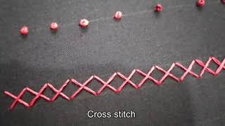 Cross Stitch Beginner Hand Embroidery  Cutesy [upl. by Jamey]