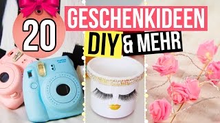 20 GESCHENKIDEEN  einfache DIYs und Kaufbares [upl. by Orteip]