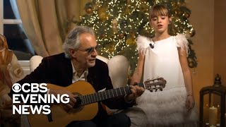 Andrea Bocelli and daughter starring in online Christmas concert [upl. by Hertberg369]