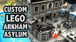 LEGO Arkham Asylum with Lights  BrickFair Alabama 2018 [upl. by Eniamrahc619]