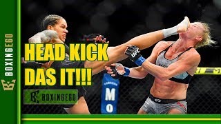 Amanda Nunes WICKED KOs Holly Holm In The 1st Round  Ran Thru Womens Bantams [upl. by Winzler]