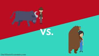 Bull and Bear Markets Bullish vs Bearish Explained in One Minute From Definition to Examples [upl. by Connel]