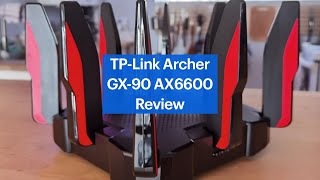 TPLink Archer GX90 AX6600 WiFi 6 Gaming Router Review [upl. by Sirapal471]