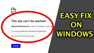 FIX  This Site Cant Be Reached Error On Windows PCs [upl. by Corson704]