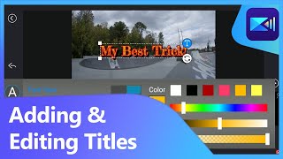 How to Easily Add amp Edit Titles and Text in Video PowerDirector App Tutorial [upl. by Sudbury]