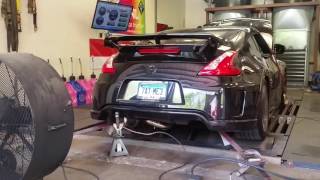 Nismo 370z Tomei Exhaust with Motordyne ART pipes Dyno Pull [upl. by Kipper]