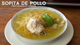 COMO PREPARAR SOPITA DE POLLO FÁCIL Y RÁPIDO  COMIDA PERUANA  ACOMERPE [upl. by Anhej]