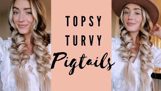 Topsy Turvy Pigtails Tutorial [upl. by Anej]