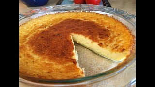 MAGIC CUSTARD PIE  AN EASY FAST AND IMPRESSIVE DESSERT [upl. by Hamimej84]