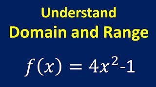 Understand Domain and Range [upl. by Eliga]