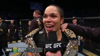 UFC 232 Amanda Nunes Octagon Interview [upl. by Omarr]