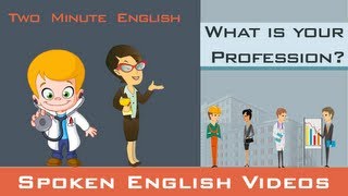 Learn English  Job Vocabulary  Part 2 Professions in English Whats your occupation [upl. by Siegler]