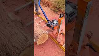 Norwood pm14 chainsaw mill farmmac f372 by Neotec milling off grid [upl. by Ennahgem411]