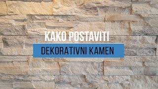 Kako postaviti dekorativni kamen na zid [upl. by Eiddam]