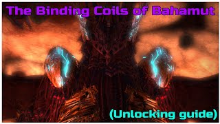 Final fantasy XIV how to unlock the 8 man raid The binding Coils of Bahamut [upl. by Ellan]