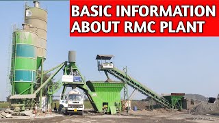 Basic Introduction of Ready Mix Concrete Plant  RMC PLANT  Concrete Batching Plant [upl. by Eissen758]