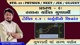 11 SCIENCE  PHYSICS  CHAPTER 9  94 BERNOULLIS PRINCIPLE [upl. by Vincenty]