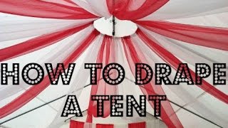 How to drape a tent [upl. by Lianne]