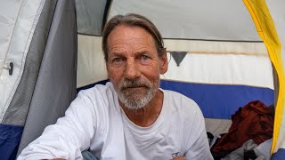 Elderly Homeless Man Living in a Tent as a Retirement Plan [upl. by Laurens874]