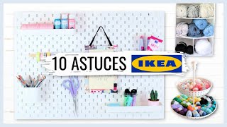 10 ASTUCES DE RANGEMENT IKEA [upl. by Arracahs]