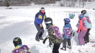 Aufwärmen und erste Schritte in der Skischule [upl. by Eillak]