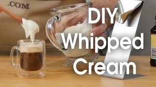 DIY whipped cream in 60 seconds [upl. by Naujtna599]