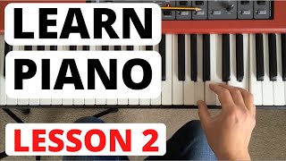 How To Play Piano for Beginners Lesson 2  Starting to Read Music [upl. by Aymik]