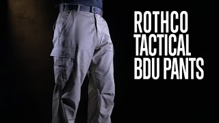 Tactical BDU Pants  Rothco Product Breakdown [upl. by Schultz470]