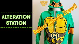 HOW TO REPLACE A BROKEN ZIPPER IN A JACKET OR HOODIE  Easy Zipper Swap Tutorial [upl. by Eatnahs]