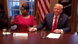 TRUMP meets with DIAMOND AND SILK in the White House [upl. by Rhtaeh]