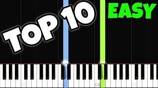 Top 10 Easy Piano Songs for the Complete Beginners [upl. by Andrej]