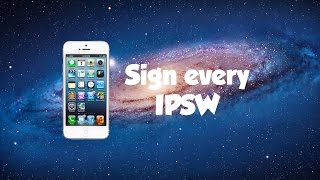 TUTORIAL Sign amp install every IPSW Downgrade [upl. by Ian]