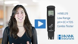 Hanna Lab  Learn How to Set Up and Calibrate the Hanna Instruments pH EC TDS Combo Tester HI98129 [upl. by Oralia]