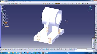 CATIA V5  Basic Part design tutorial with audio [upl. by Jonell]