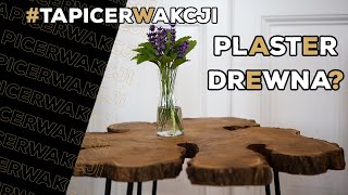 Jak zrobić stolik z plastra drewna  diy [upl. by Hanschen]