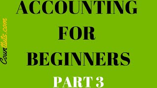 Accounting for Beginners  Part 3  General Ledger TAccounts [upl. by Ueihtam]