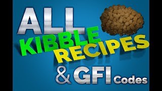 All KIBBLE Recipes amp GFI Codes  How to make or spawn kibble in Ark Survival Evolved [upl. by Orel]